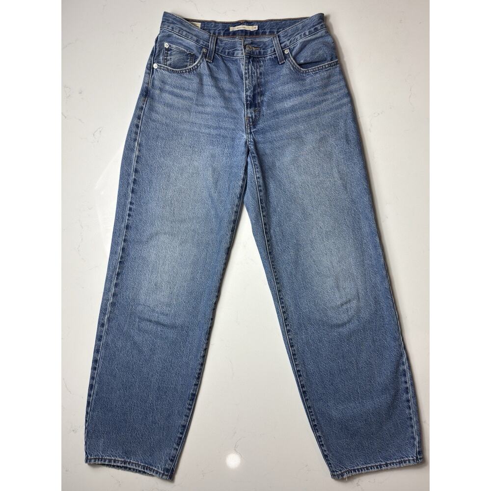 Levi's Premium Baggy Dad Jeans Womens Size 26 Mid Rise Loose Straight Leg